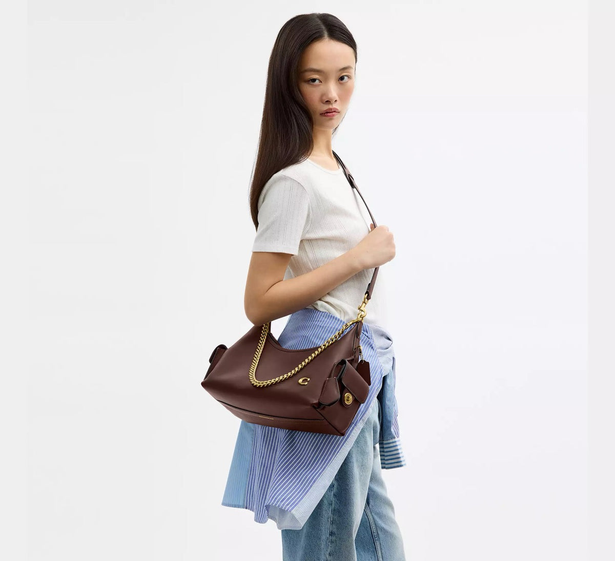 [WEB EXCLUSIVE][INCOMING ETA 30 DAYS] COACH Pocket Juliet Bag 30 in Maple (CDZ70)