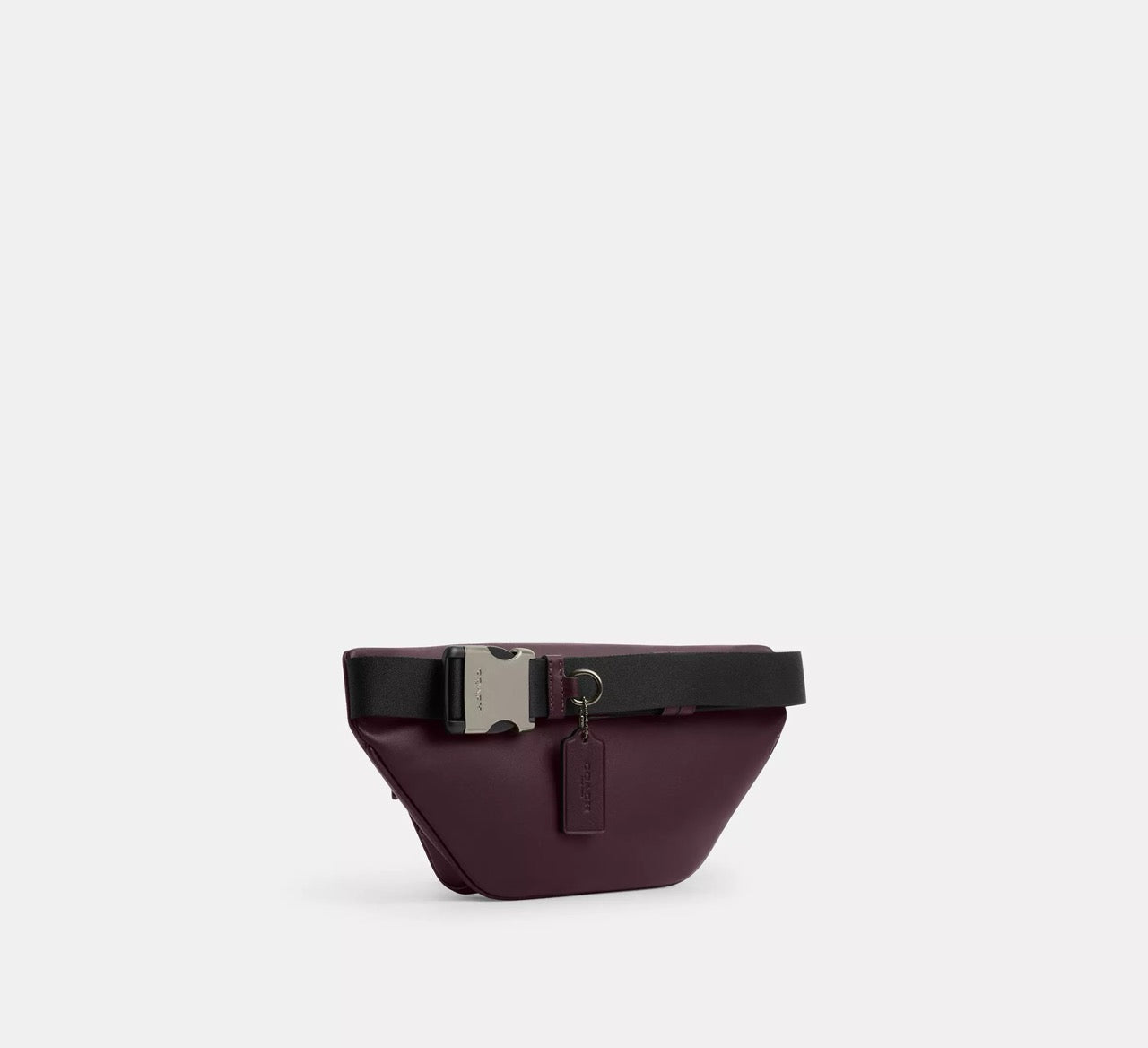 [INCOMING ETA 30 DAYS] COACH Men Racer Small Belt Bag In Signature Canvas in Black Currant (CCE74)