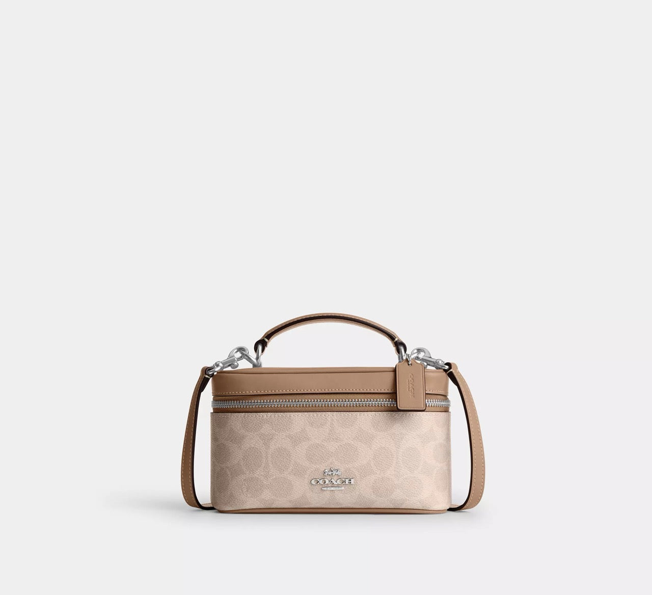 [INCOMING ETA 30 DAYS] COACH Rainer Crossbody Bag 18 In Signature Canvas in Sand/Taupe (CEO23)