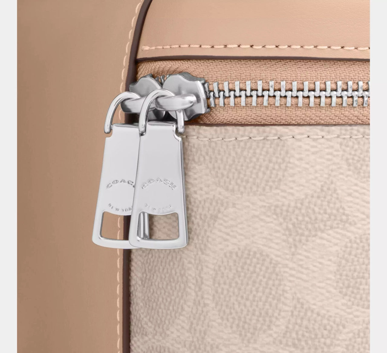 [INCOMING ETA 30 DAYS] COACH Rainer Crossbody Bag 18 In Signature Canvas in Sand/Taupe (CEO23)