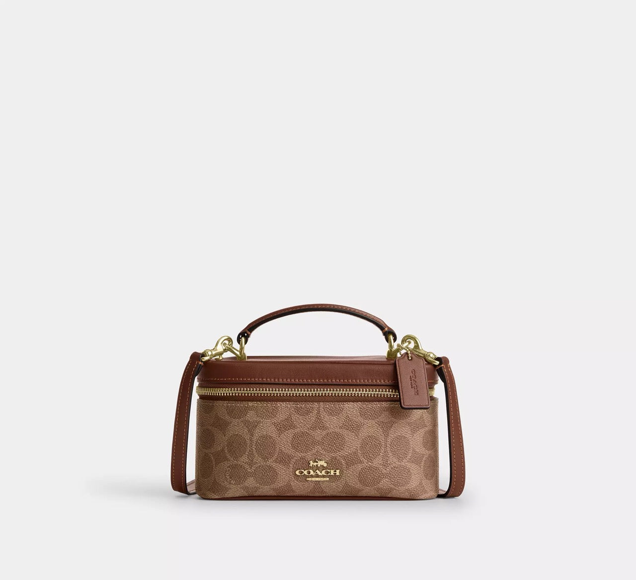 [INCOMING ETA 30 DAYS] COACH Rainer Crossbody Bag 18 In Signature Canvas in Tan/Brown (CEO23)