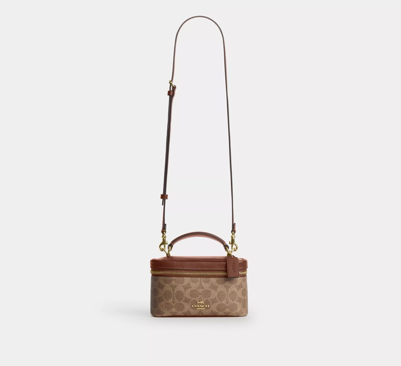 [INCOMING ETA 30 DAYS] COACH Rainer Crossbody Bag 18 In Signature Canvas in Tan/Brown (CEO23)