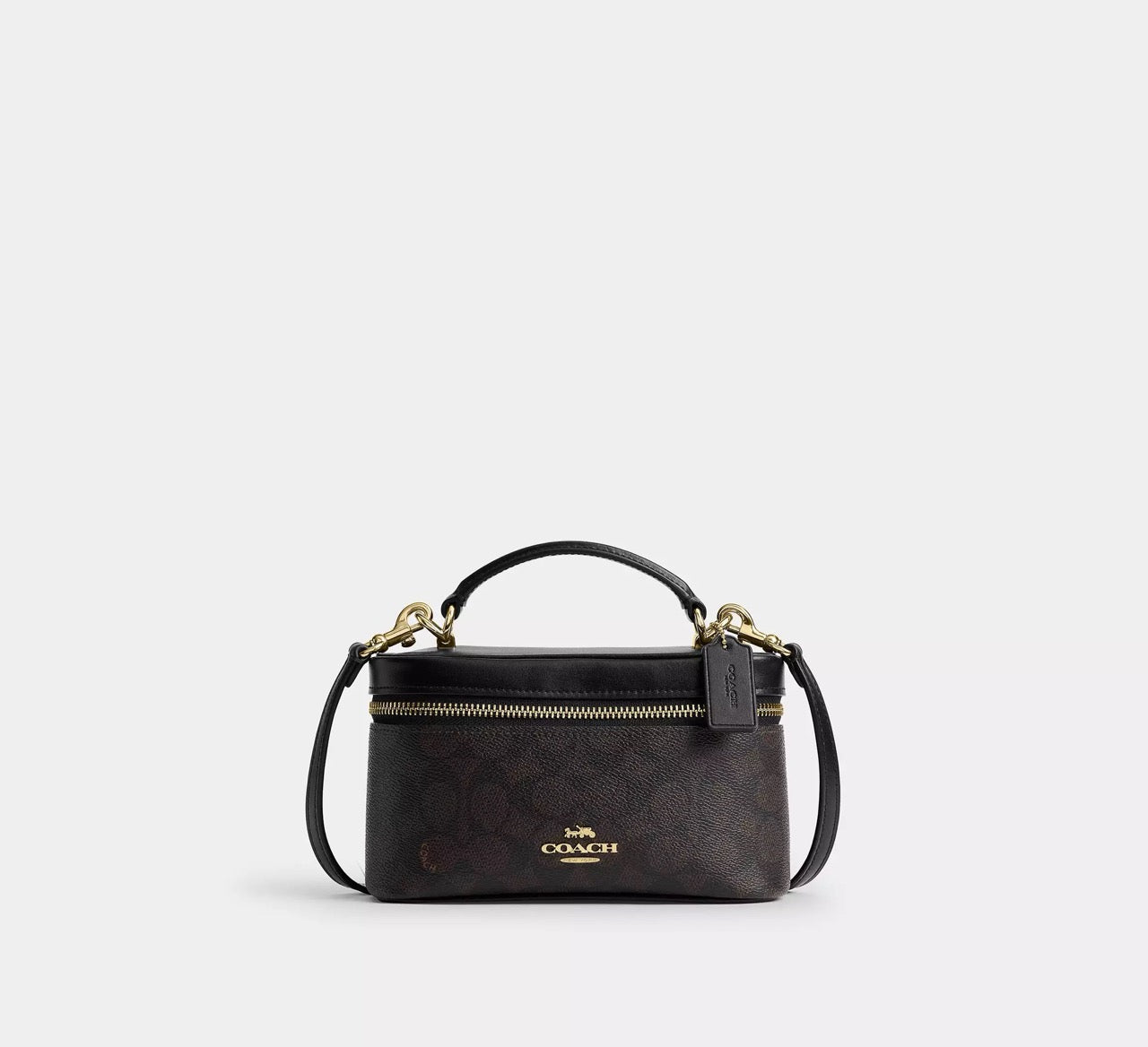 [INCOMING ETA 30 DAYS] COACH Rainer Crossbody Bag 18 In Signature Canvas in Walnut/Black (CEO23)