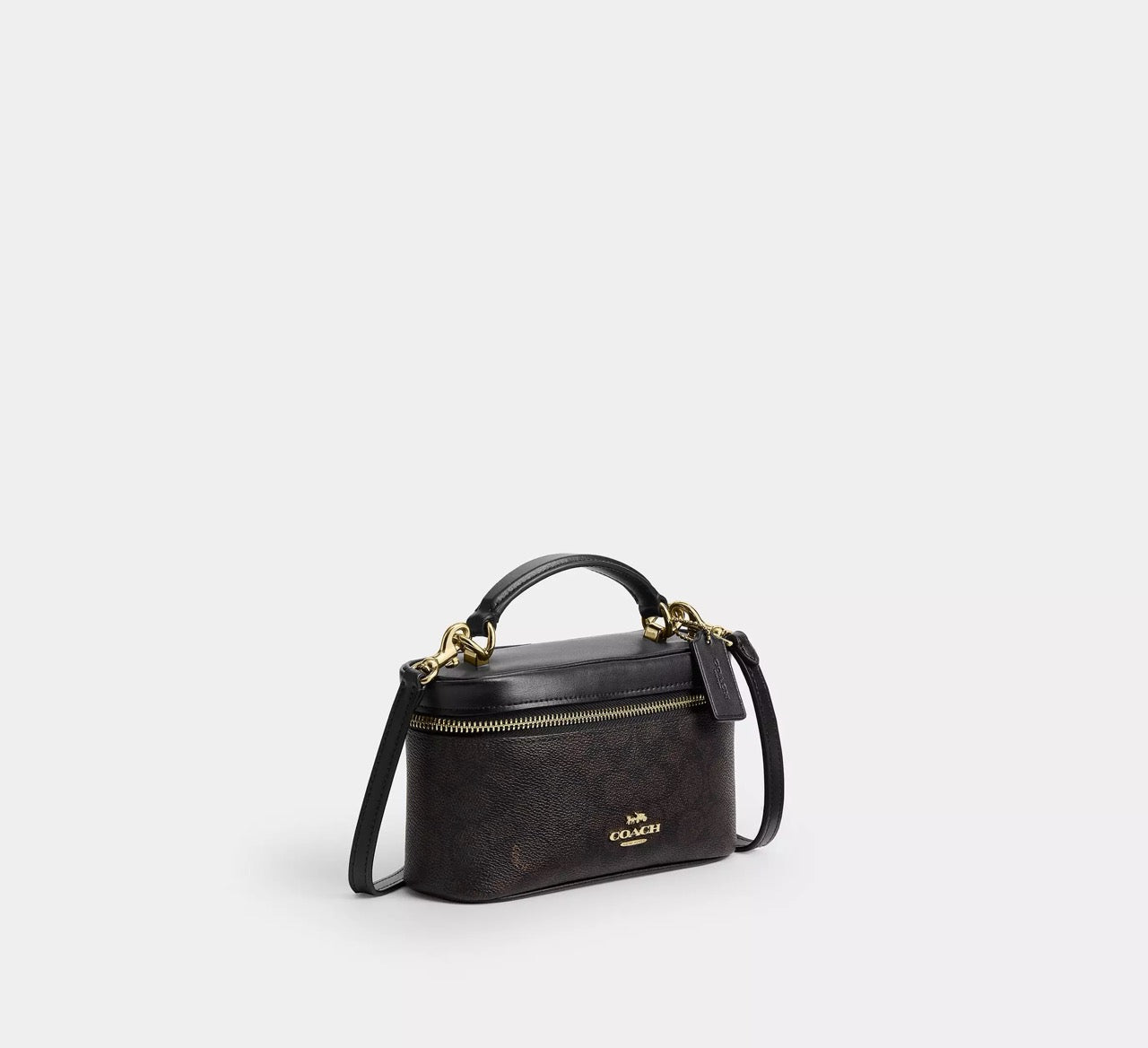 [INCOMING ETA 30 DAYS] COACH Rainer Crossbody Bag 18 In Signature Canvas in Walnut/Black (CEO23)