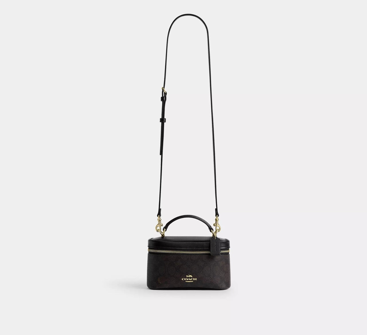 [INCOMING ETA 30 DAYS] COACH Rainer Crossbody Bag 18 In Signature Canvas in Walnut/Black (CEO23)
