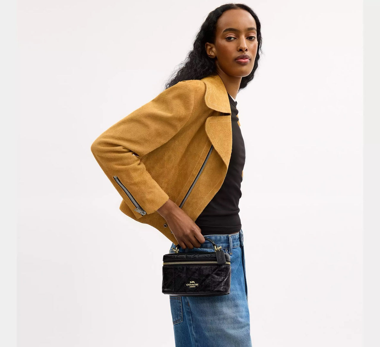 [INCOMING ETA 30 DAYS] COACH Rainer Crossbody Bag 18 With Quilting in Black (CEO22)