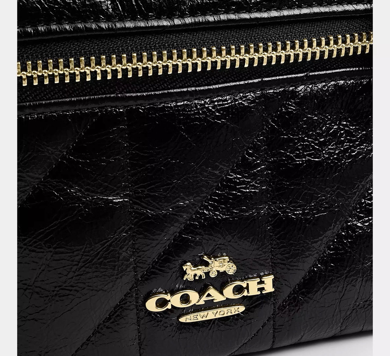 [INCOMING ETA 30 DAYS] COACH Rainer Crossbody Bag 18 With Quilting in Black (CEO22)