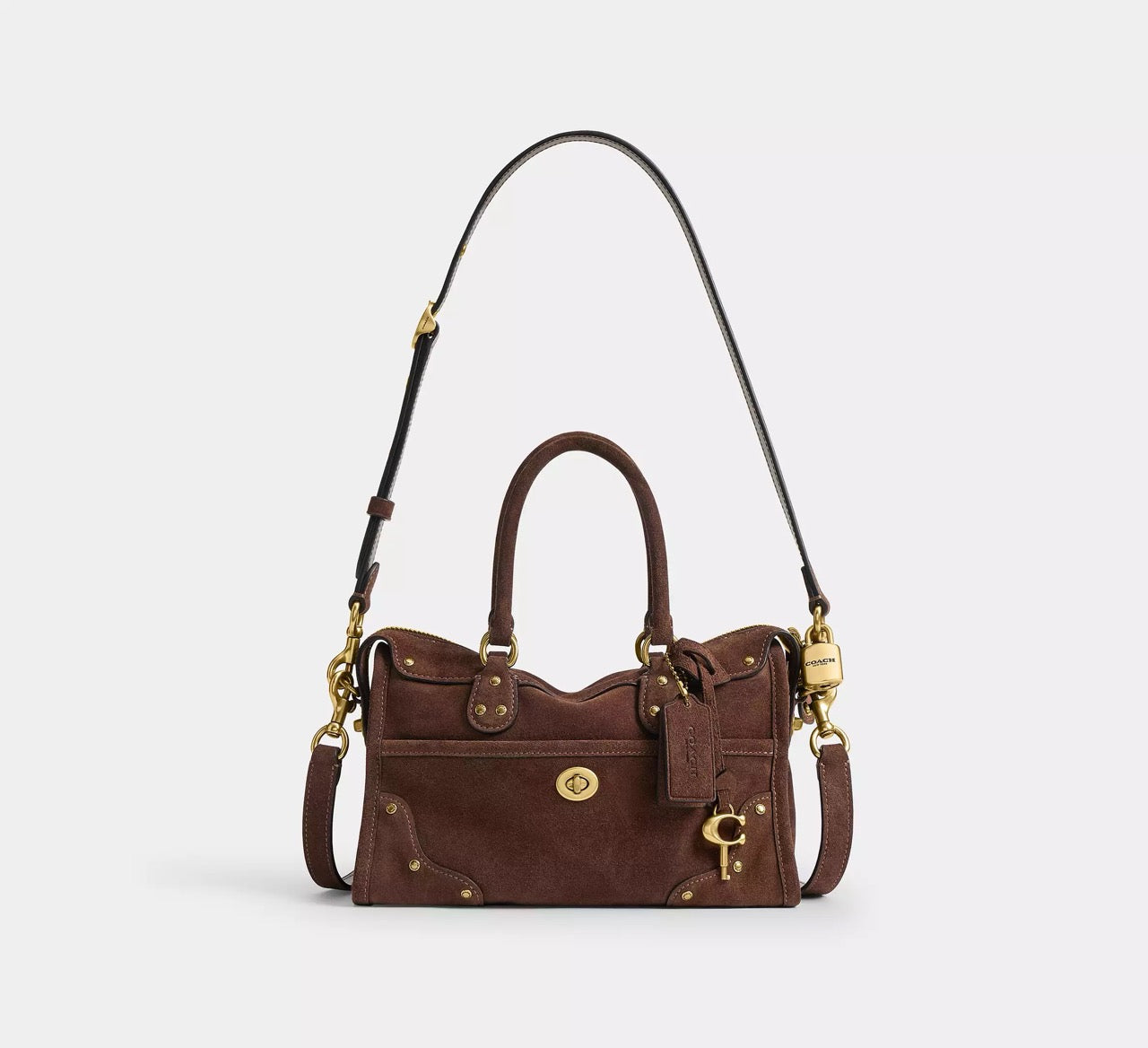 [WEB EXCLUSIVE][INCOMING ETA 30 DAYS] COACH Rhyder Satchel Bag 24 in Dark Chocolate (CFN70)