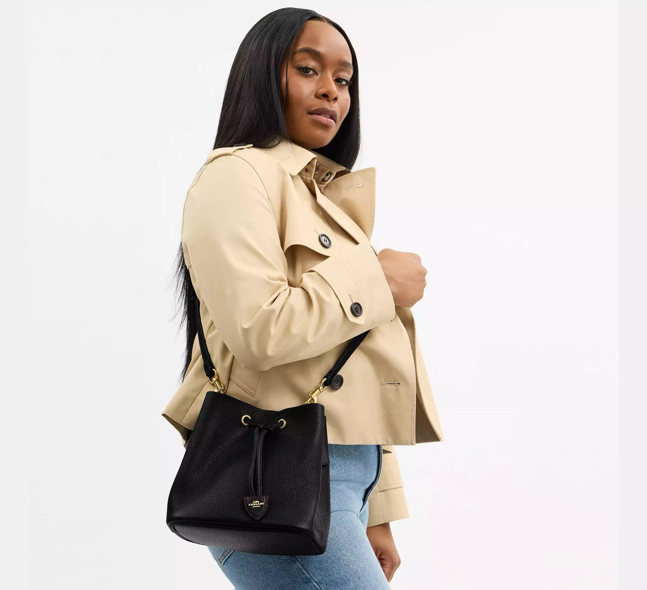 [INCOMING ETA 30 DAYS] COACH Rowan Bucket Bag in Black (CBH06)