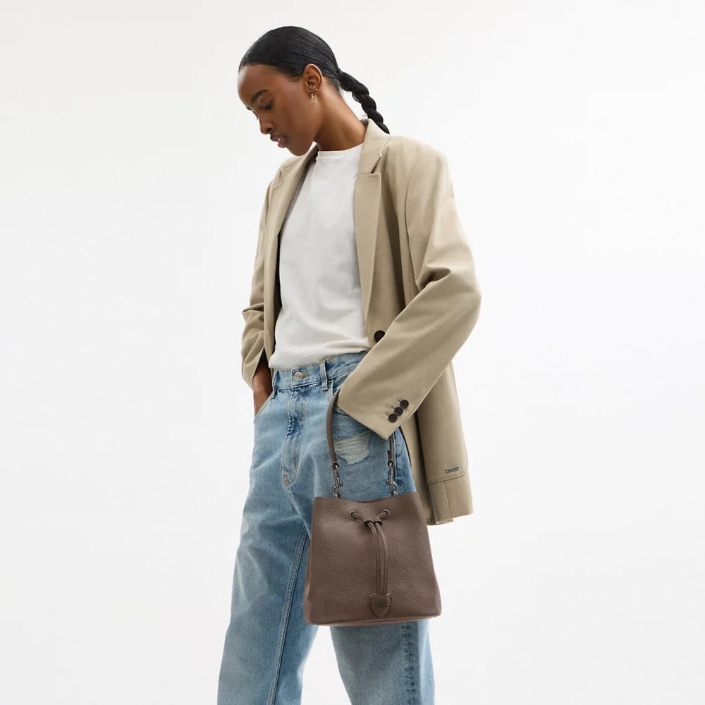 [INCOMING ETA 30 DAYS] COACH Rowan Bucket Bag in Dark Stone (CBH06)
