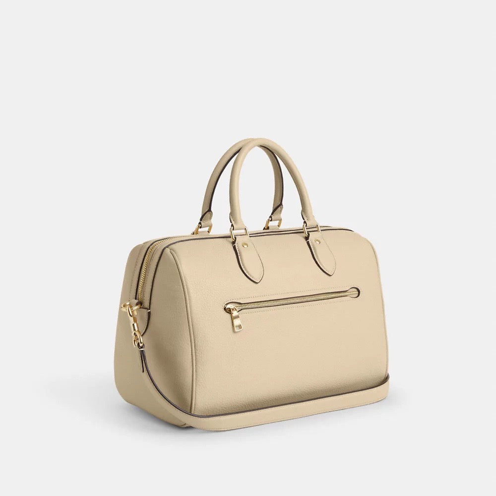 COACH Rowan Large Satchel Bag in Ivory (CV960)