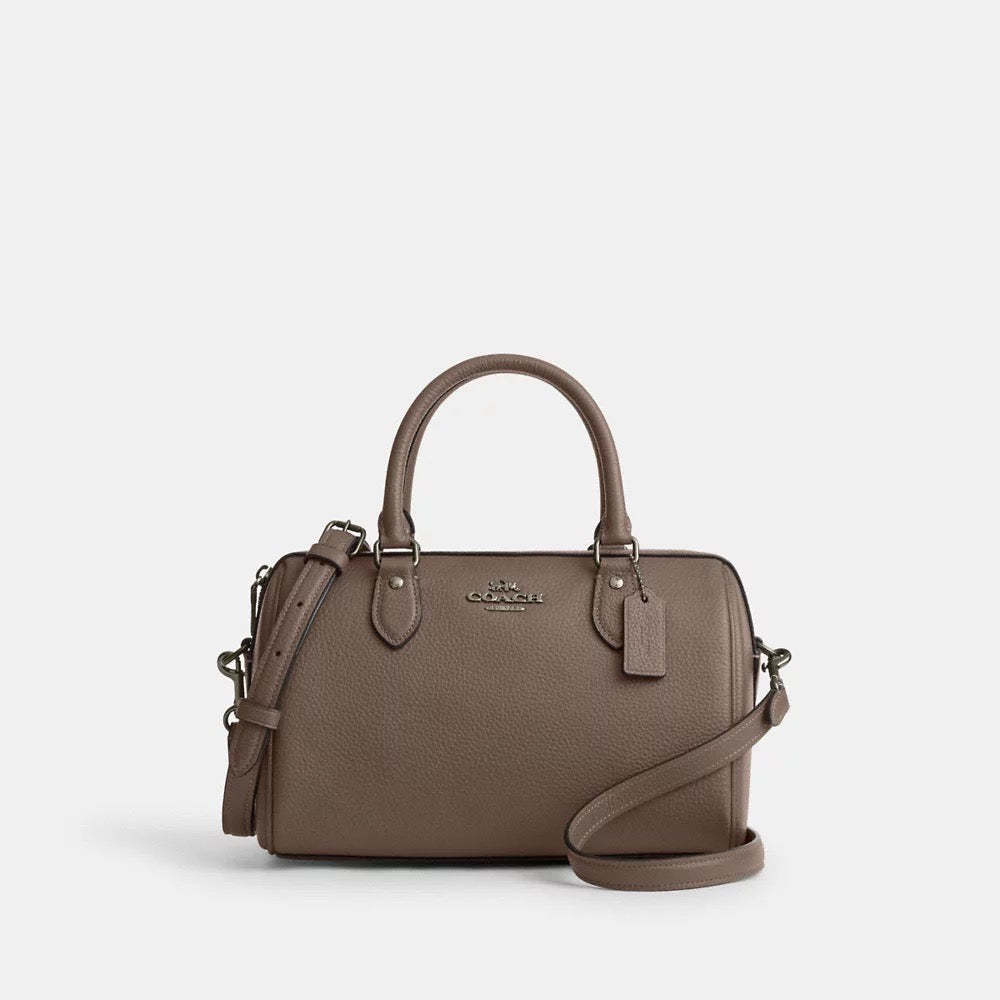 [INCOMING STOCK ETA 30 DAYS] COACH Rowan Satchel Bag in Dark Stone (CV962)