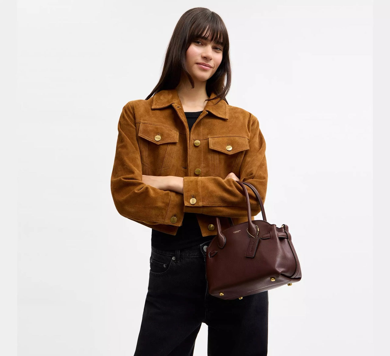 [WEB EXCLUSIVE][INCOMING ETA 30 DAYS] COACH Soft Empire Carryall Bag 21 in Maple (CCY99)