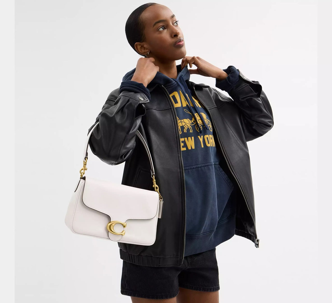 [INCOMING ETA 30 DAYS] COACH Soft Tabby Shoulder Bag in Chalk (CAM98)
