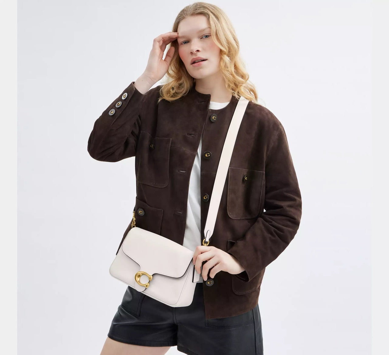 [INCOMING ETA 30 DAYS] COACH Soft Tabby Shoulder Bag in Chalk (CAM98)