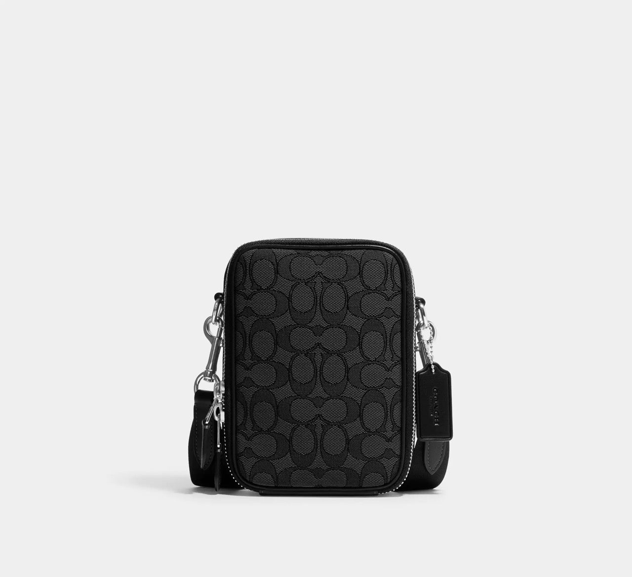 [INCOMING ETA 30 DAYS] COACH Men Stanton Crossbody Bag In Signature Jacquard in Charcoal/Black (CH097)