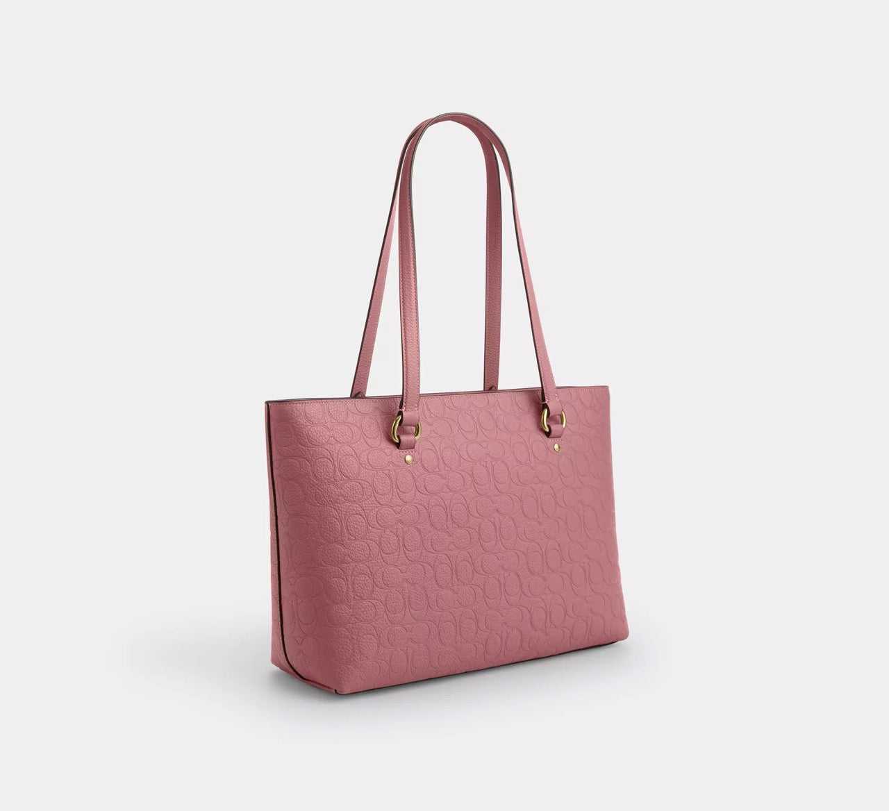 [INCOMING ETA CUBA RAYA] COACH Station Tote Bag In Signature Leather in Peony (CDL99)