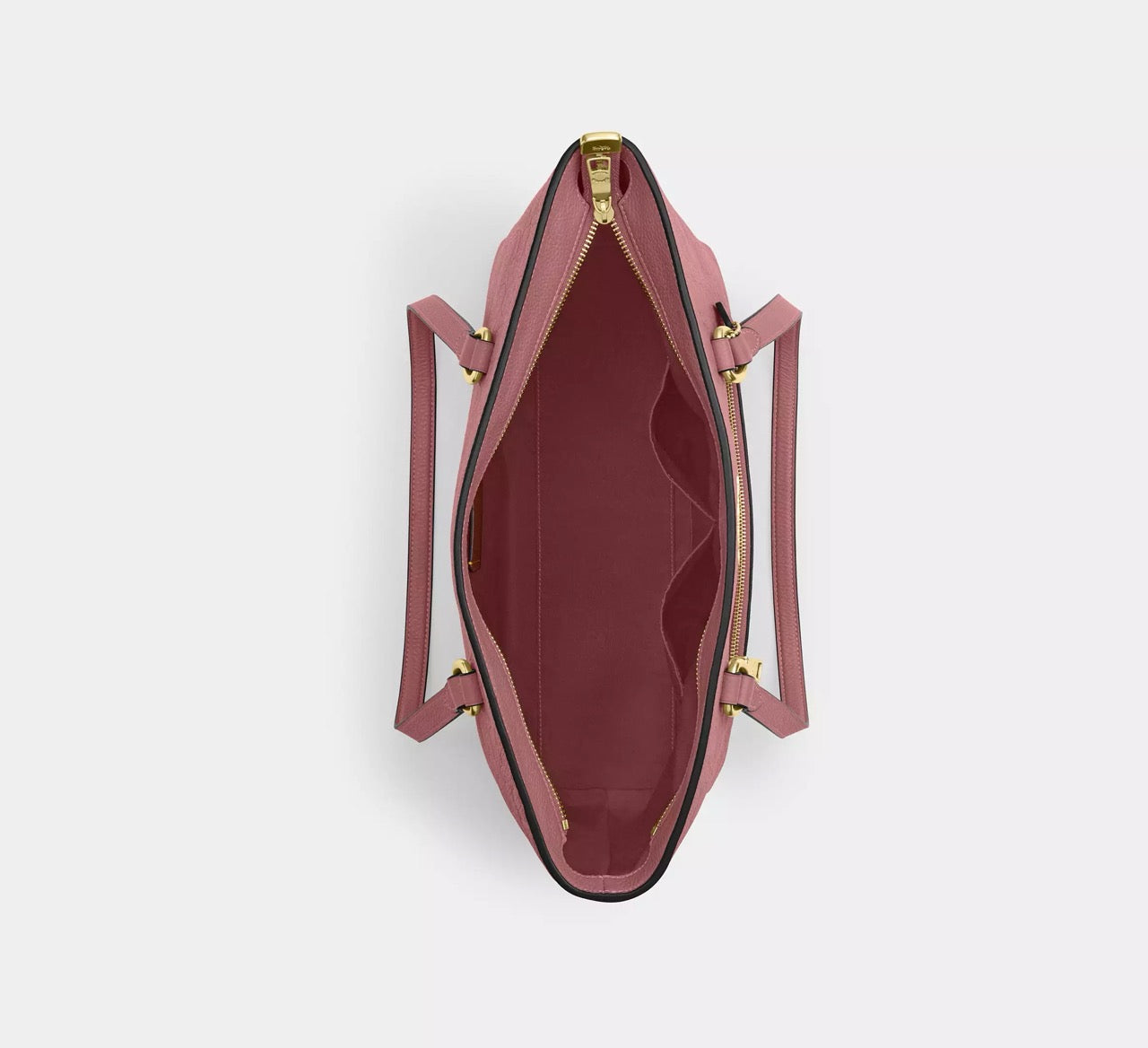 [INCOMING ETA CUBA RAYA] COACH Station Tote Bag In Signature Leather in Peony (CDL99)