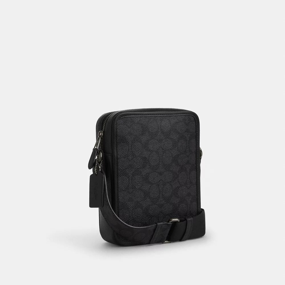 [INCOMING ETA 30 DAYS][SPECIAL DEAL] COACH Sullivan Crossbody Bag In Signature Canvas With Patches in Gunmetal/Charcoal Multi (CAT79)