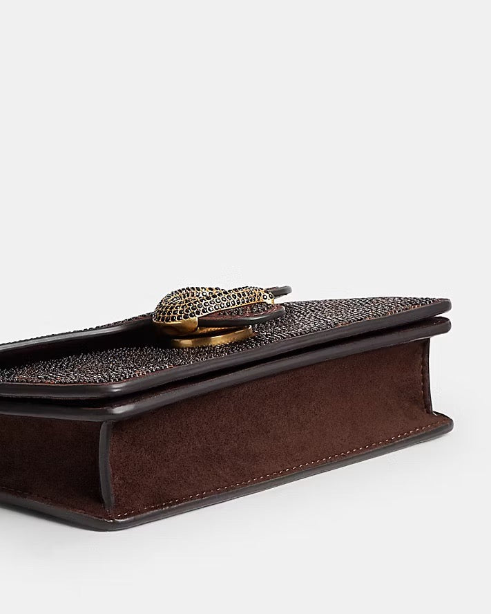 [WEB EXCLUSIVE][INCOMING ETA 30 DAYS] COACH TABBY CHAIN CROSSBODY BAG 19 WITH CRYSTAL SIGNATURE (CFT49)
