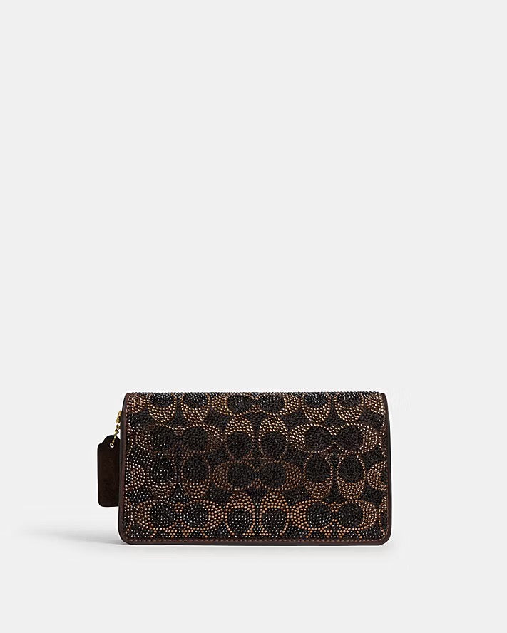[WEB EXCLUSIVE][INCOMING ETA 30 DAYS] COACH TABBY CHAIN CROSSBODY BAG 19 WITH CRYSTAL SIGNATURE (CFT49)