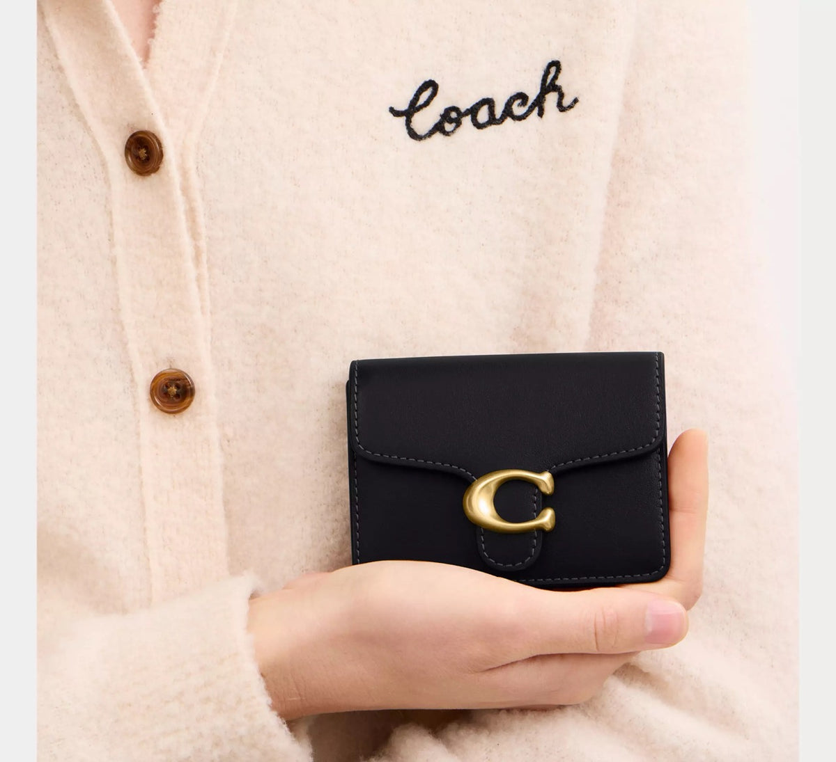 [WEB EXCLUSIVE][INCOMING ETA 30 DAYS] COACH Tabby Card Case in Black (CFT14)