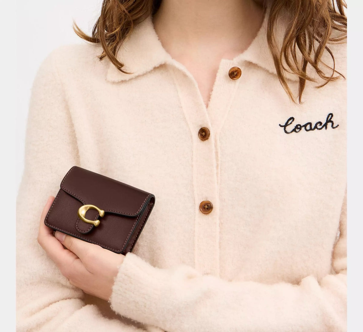 [WEB EXCLUSIVE][INCOMING ETA 30 DAYS] COACH Tabby Card Case in Maple (CFT14)
