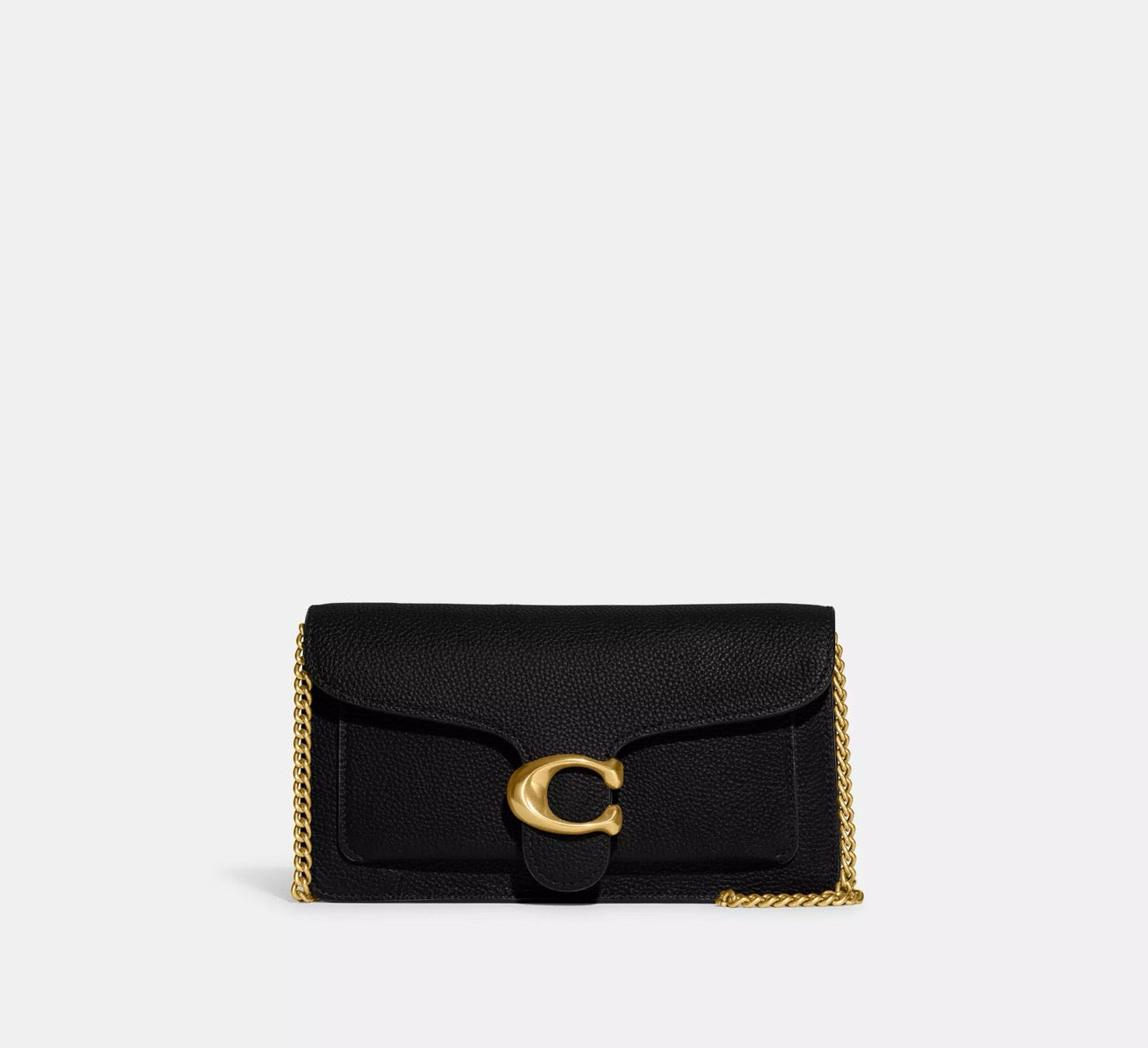 [INCOMING ETA 30 DAYS] COACH Tabby Chain Clutch in Brass/Black (CE772)