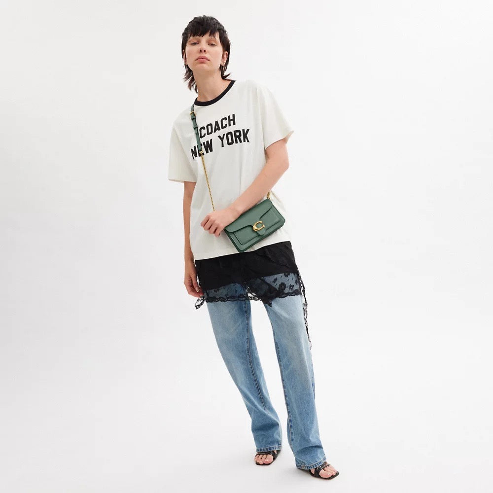 [READY STOCK MY] COACH Tabby Chain Clutch in Sage (CE772)