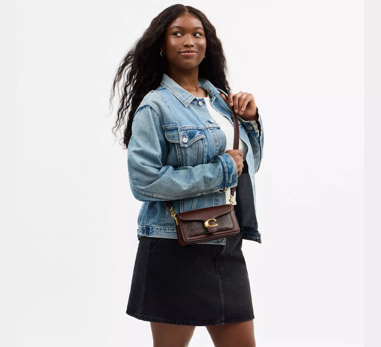 [INCOMING ETA 30 DAYS] COACH Tabby Shoulder Bag 20 In Signature Canvas in Maple (CY200)