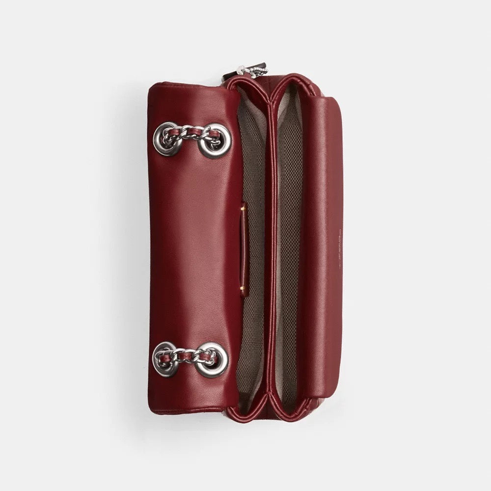 [READY STOCK MY] COACH Tabby Shoulder Bag 20 With Pillow Quilting in Dark Ruby (SHW)(CP149)