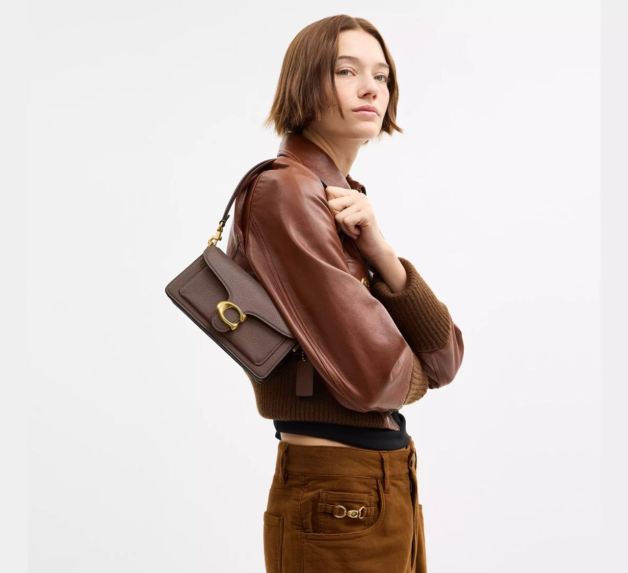 [INCOMING ETA 30 DAYS] COACH Tabby Shoulder Bag 20 in Dark Stone (CY201)