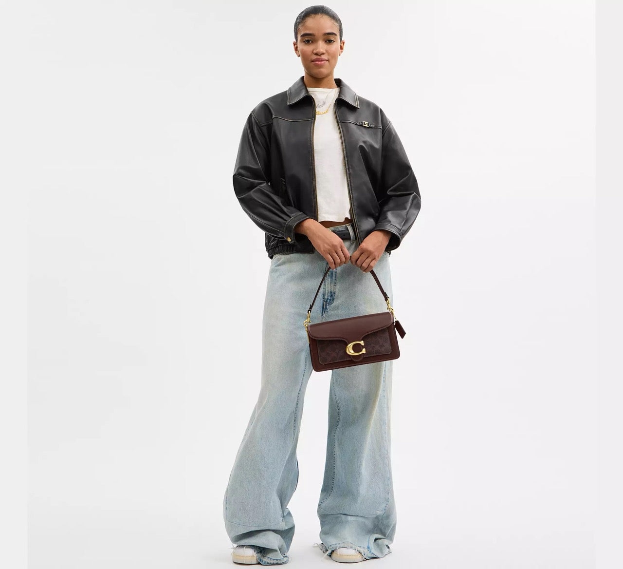 [INCOMING ETA 30 DAYS] COACH Tabby Shoulder Bag 26 In Signature Canvas in Maple (CI032)