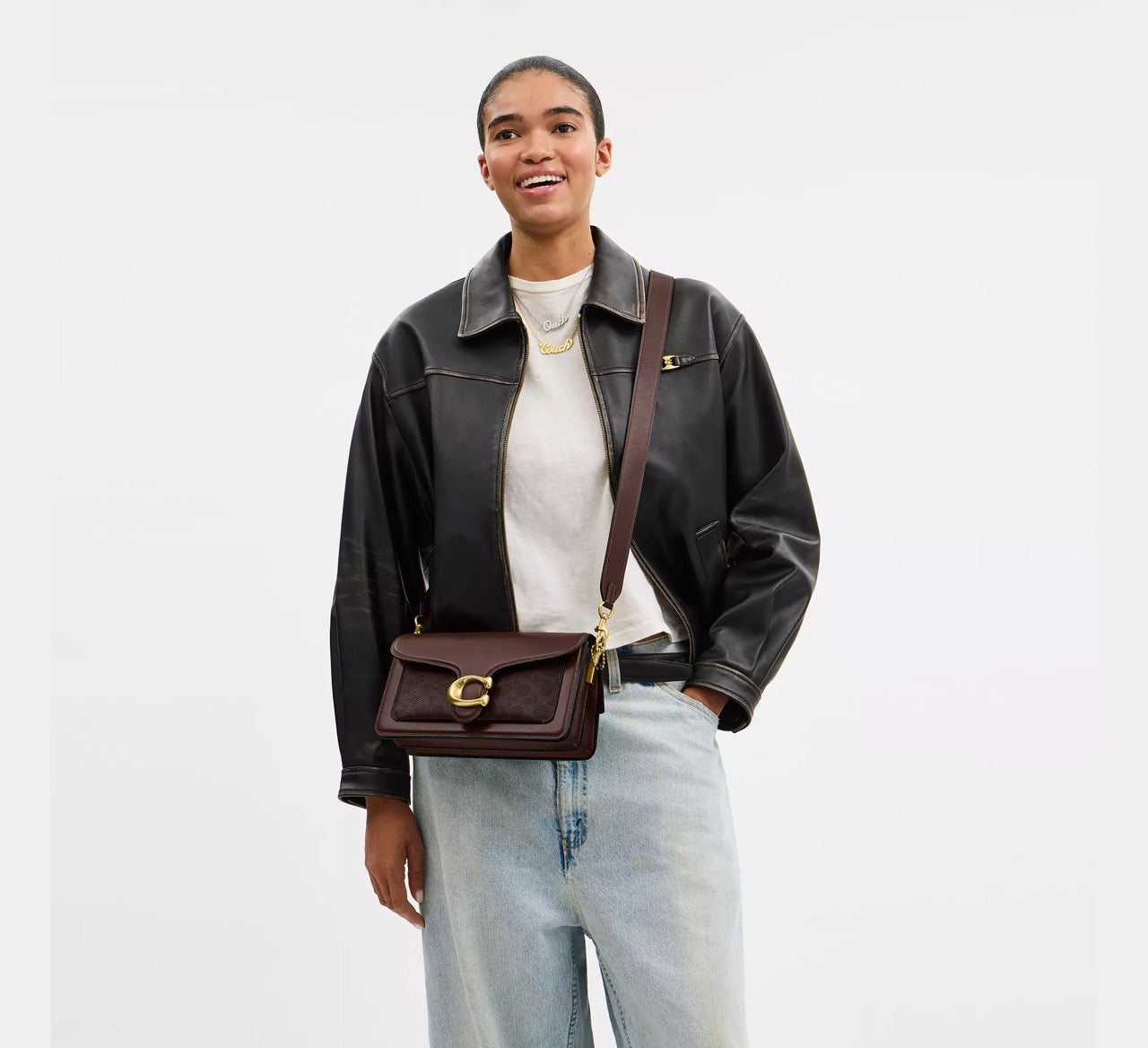 [INCOMING ETA 30 DAYS] COACH Tabby Shoulder Bag 26 In Signature Canvas in Maple (CI032)