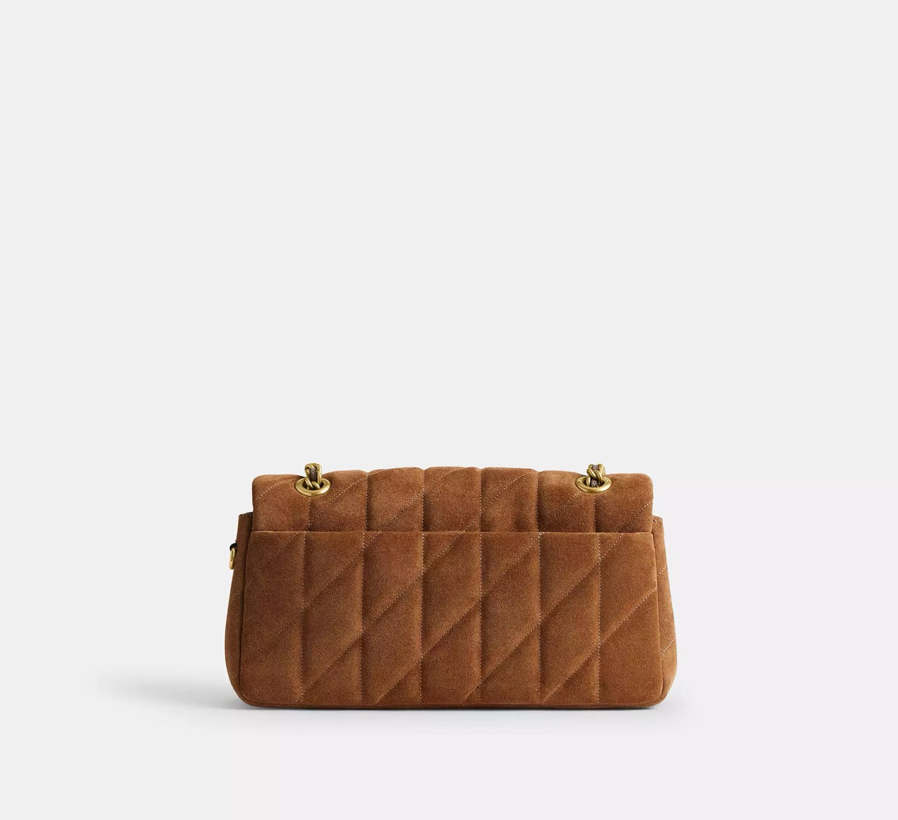 [READY STOCK MY] COACH Tabby Shoulder Bag 26 With Quilting in Brass/Cedar (CW620)