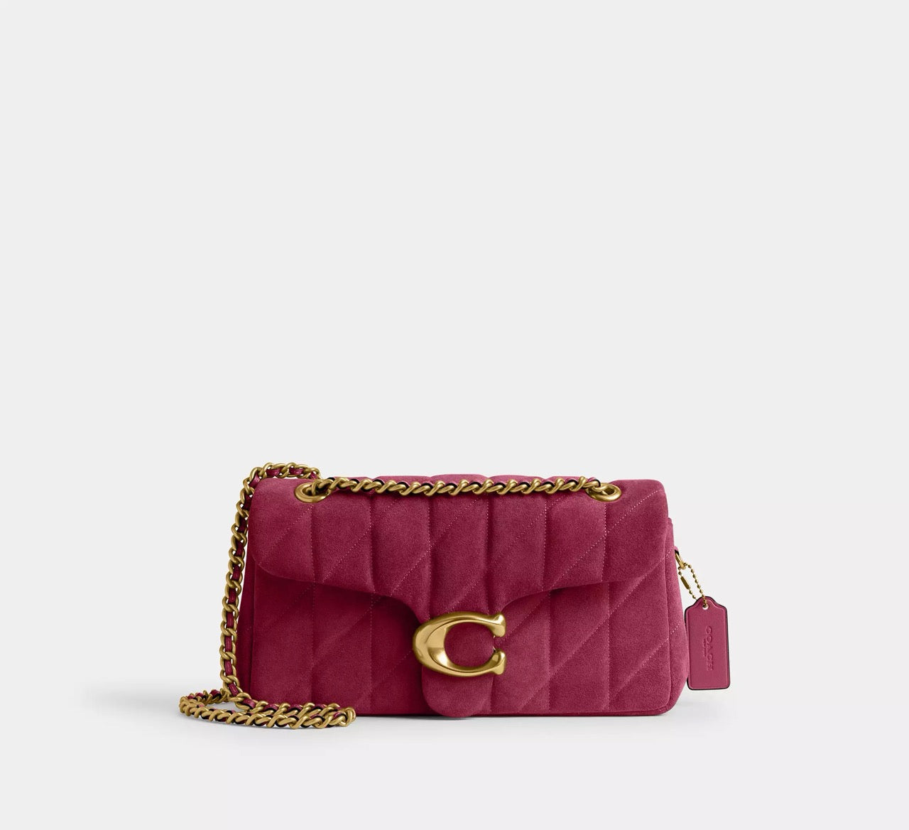 [WEB EXCLUSIVE][INCOMING ETA 30 DAYS] COACH Tabby Shoulder Bag 26 With Quilting in Dark Fuchsia (CW620)