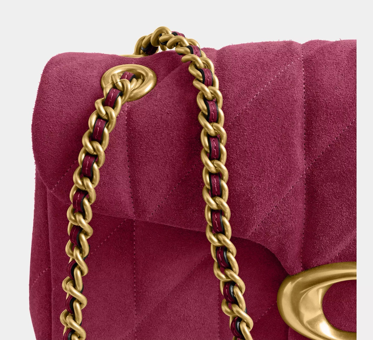 [WEB EXCLUSIVE][INCOMING ETA 30 DAYS] COACH Tabby Shoulder Bag 26 With Quilting in Dark Fuchsia (CW620)