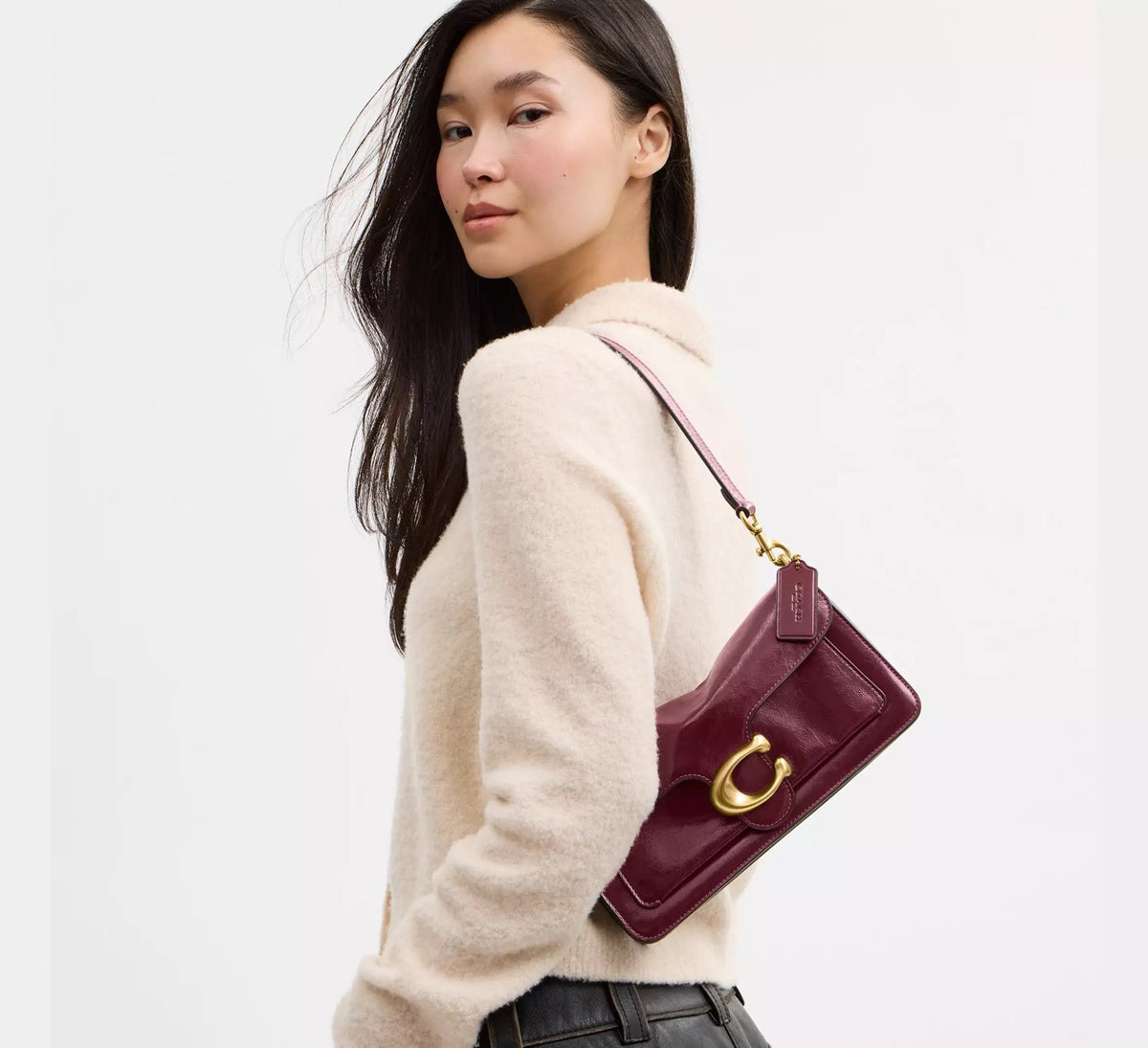 [INCOMING ETA 30 DAYS] COACH Tabby Shoulder Bag 26 in Dark Cherry (CFQ88)