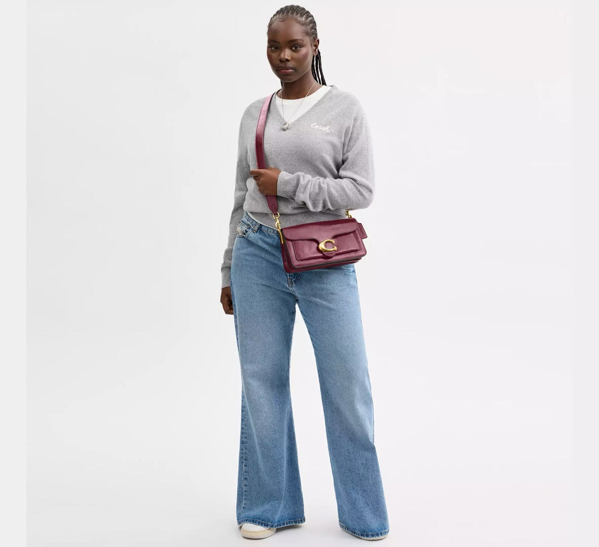 [INCOMING ETA 30 DAYS] COACH Tabby Shoulder Bag 26 in Dark Cherry (CFQ88)