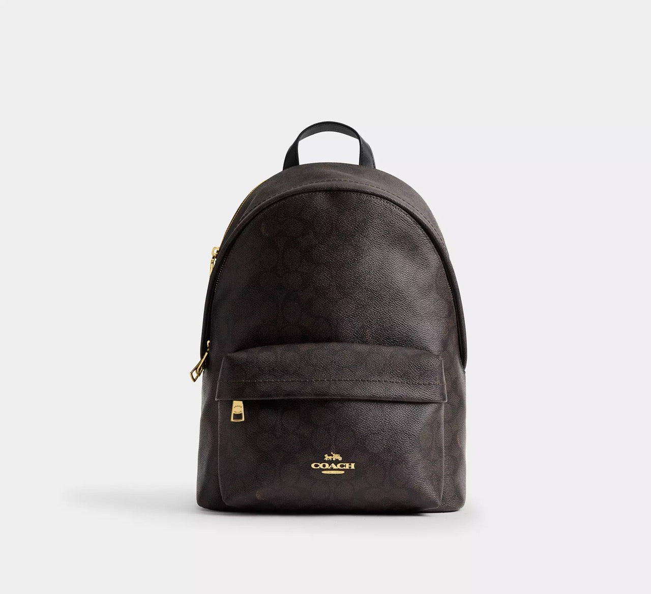 [WEB EXCLUSIVE][INCOMING ETA 30 DAYS] COACH Taylor Small Backpack In Signature Canvas in Walnut/Black (CDW76)