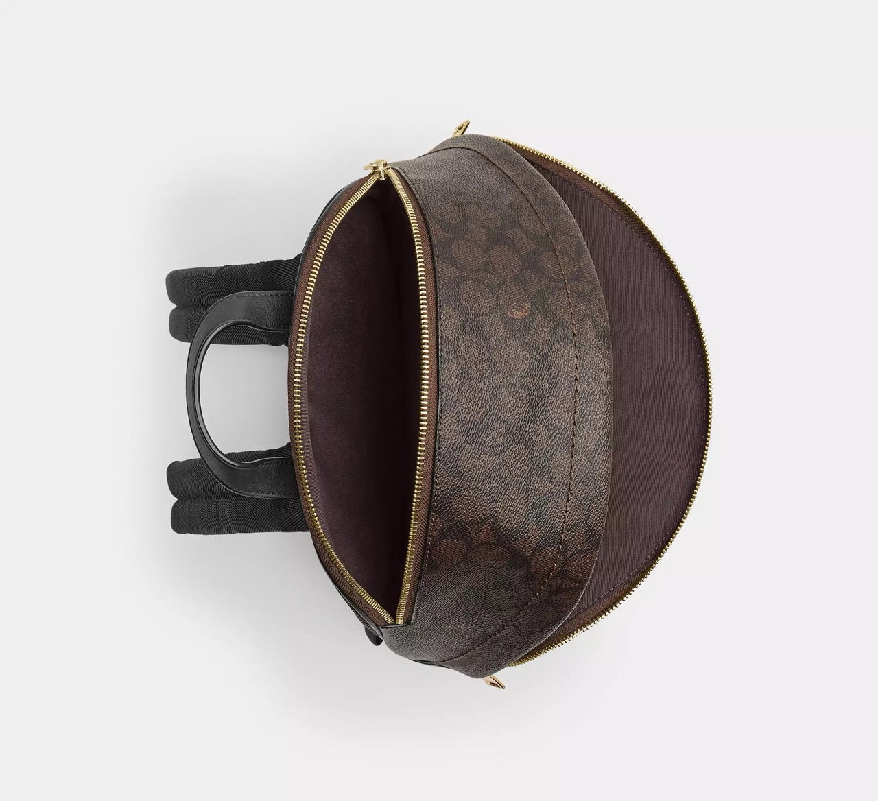 [WEB EXCLUSIVE][INCOMING ETA 30 DAYS] COACH Taylor Small Backpack In Signature Canvas in Walnut/Black (CDW76)