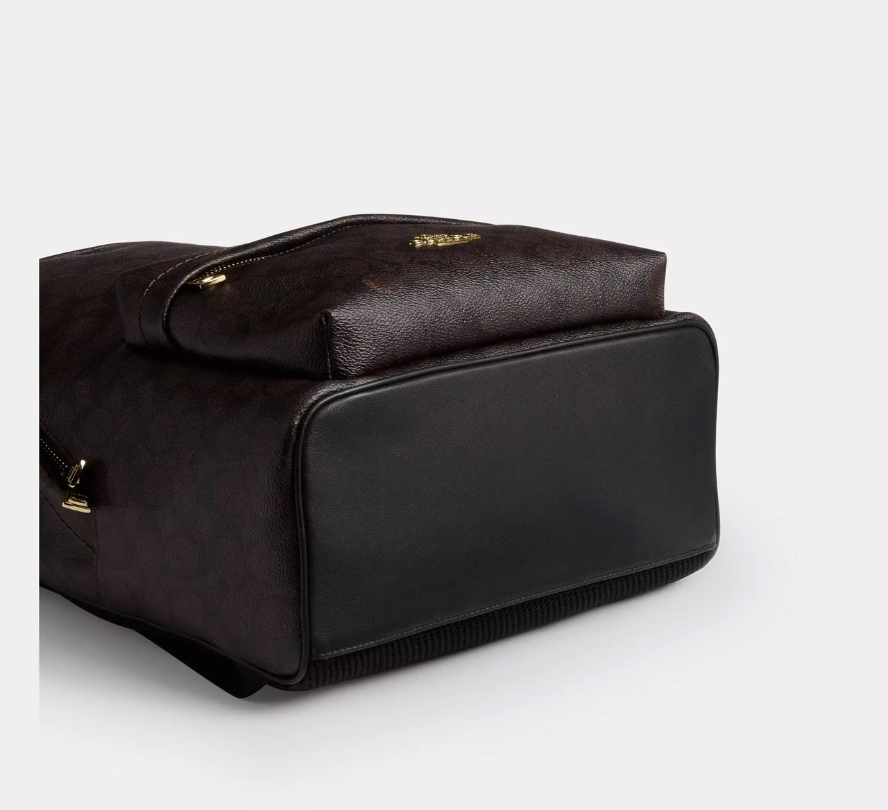 [WEB EXCLUSIVE][INCOMING ETA 30 DAYS] COACH Taylor Small Backpack In Signature Canvas in Walnut/Black (CDW76)