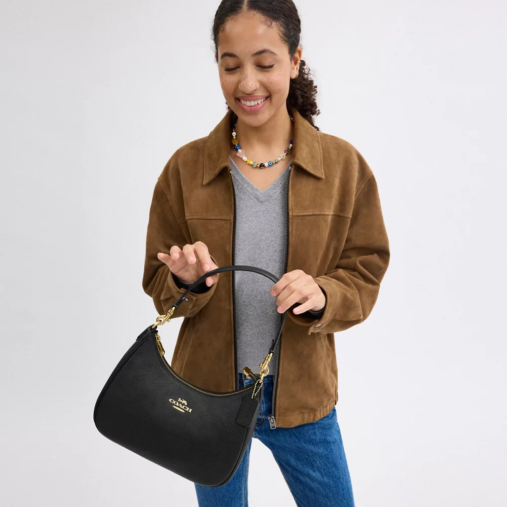 [INCOMING ETA 30 DAYS] COACH Teri Hobo Bag In Black (GHW) (CV935)