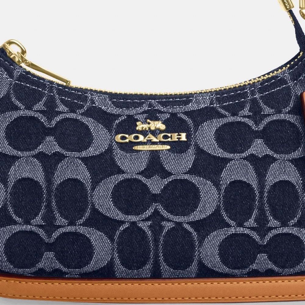 [INCOMING ETA 30 DAYS] COACH Teri Mini Crossbody Bag In Signature Denim in Denim/Natural (CY735)