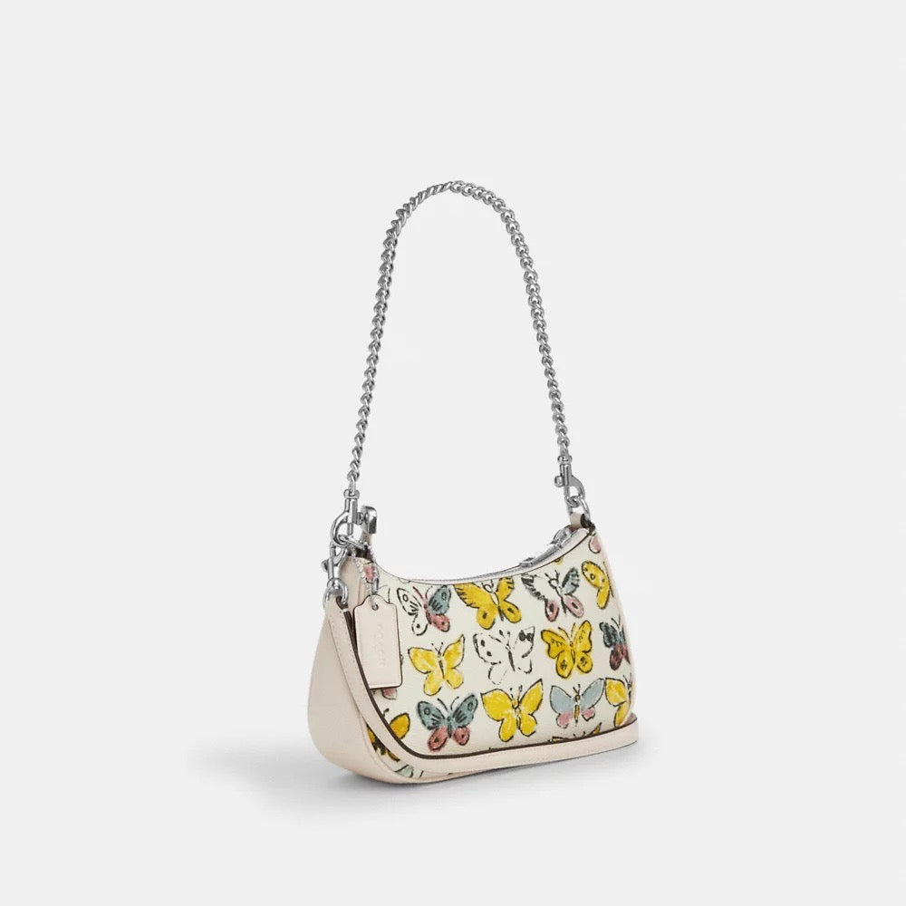 [INCOMING ETA 30 DAYS] COACH Teri Mini Crossbody Bag With Butterfly Print in Chalk Multi (CAJ94)