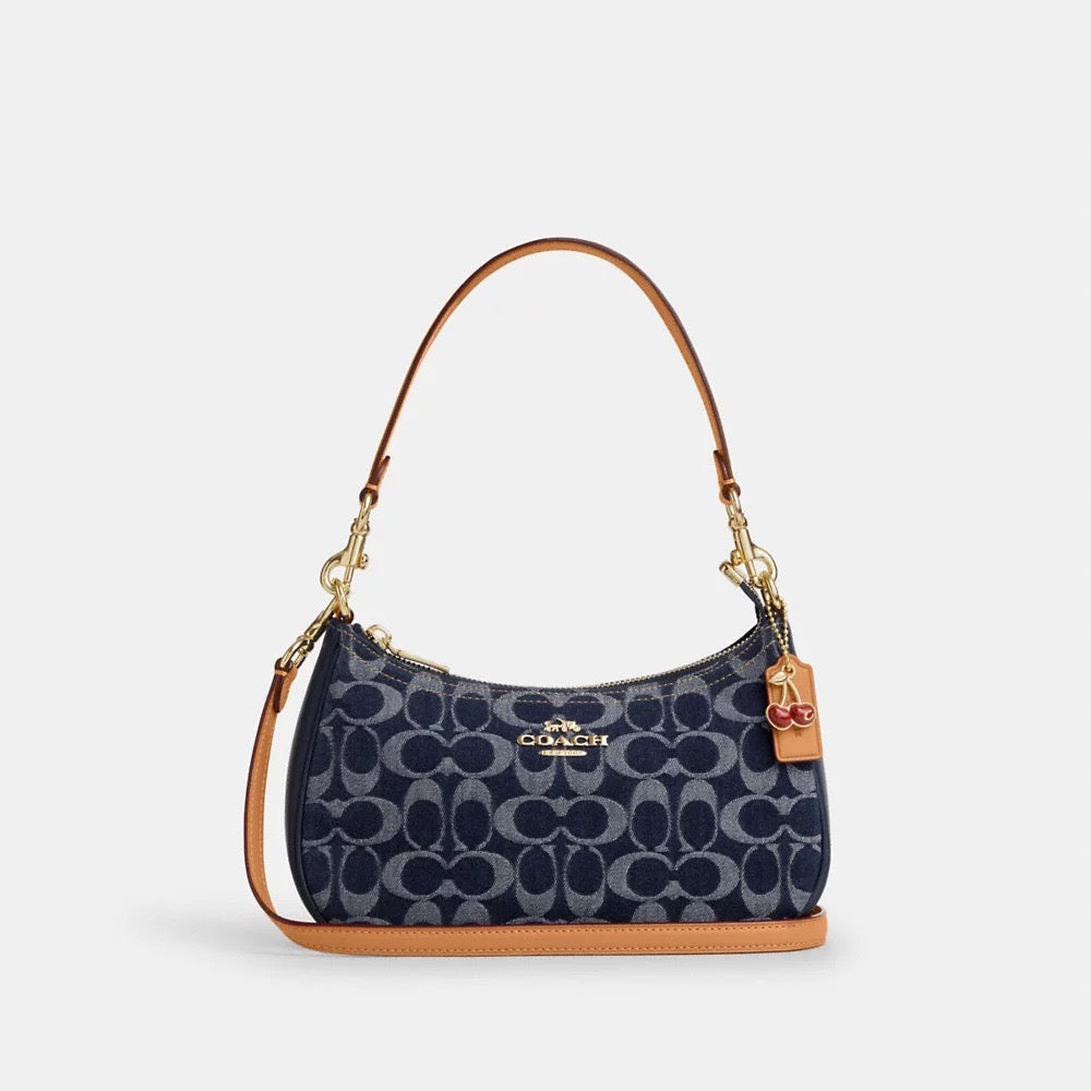 [INCOMING ETA 30 DAYS] COACH Teri Shoulder Bag In Signature Denim in Denim/Natural (CAF82)