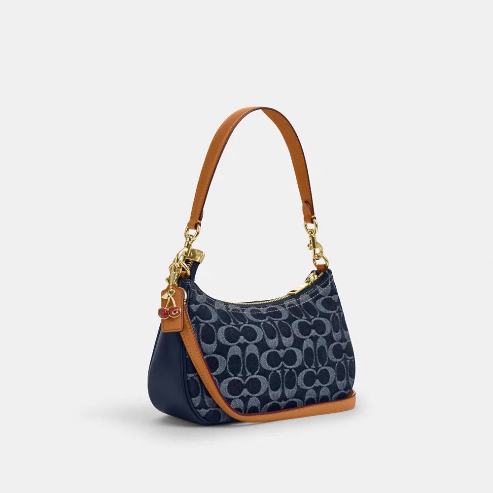 [INCOMING ETA 30 DAYS] COACH Teri Shoulder Bag In Signature Denim in Denim/Natural (CAF82)