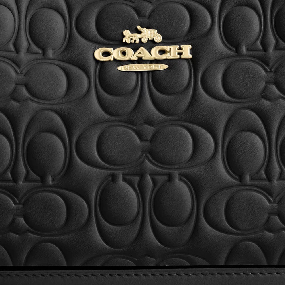 [INCOMING ETA 30 DAYS] COACH Teri Shoulder Bag In Signature Leather in Black (CY774)