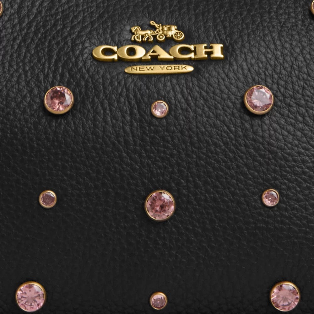 [INCOMING ETA 30 DAYS] COACH Teri Shoulder Bag With Crystal in Black (CAL48)