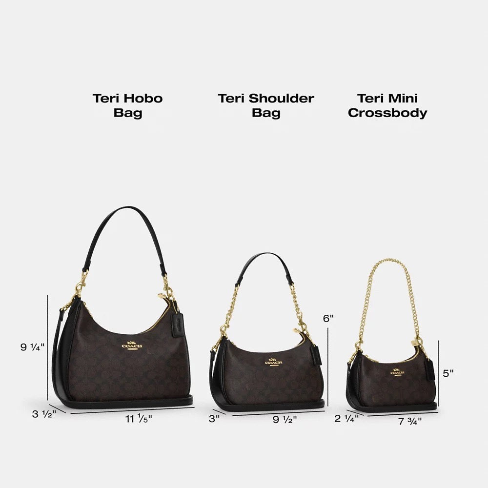 [INCOMING ETA 30 DAYS] COACH Teri Shoulder Bag With Crystal in Black (CAL48)